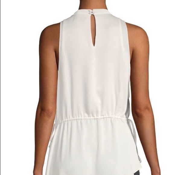 BCBG MAZAZRIA New White Blouse Tunic - Picture 3 of 6